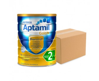 Aptamil Gold+ 爱他美金装牛奶粉2段 900克x6罐 Aptamil Gold+ 爱他美金装牛奶粉2段 900克x6罐